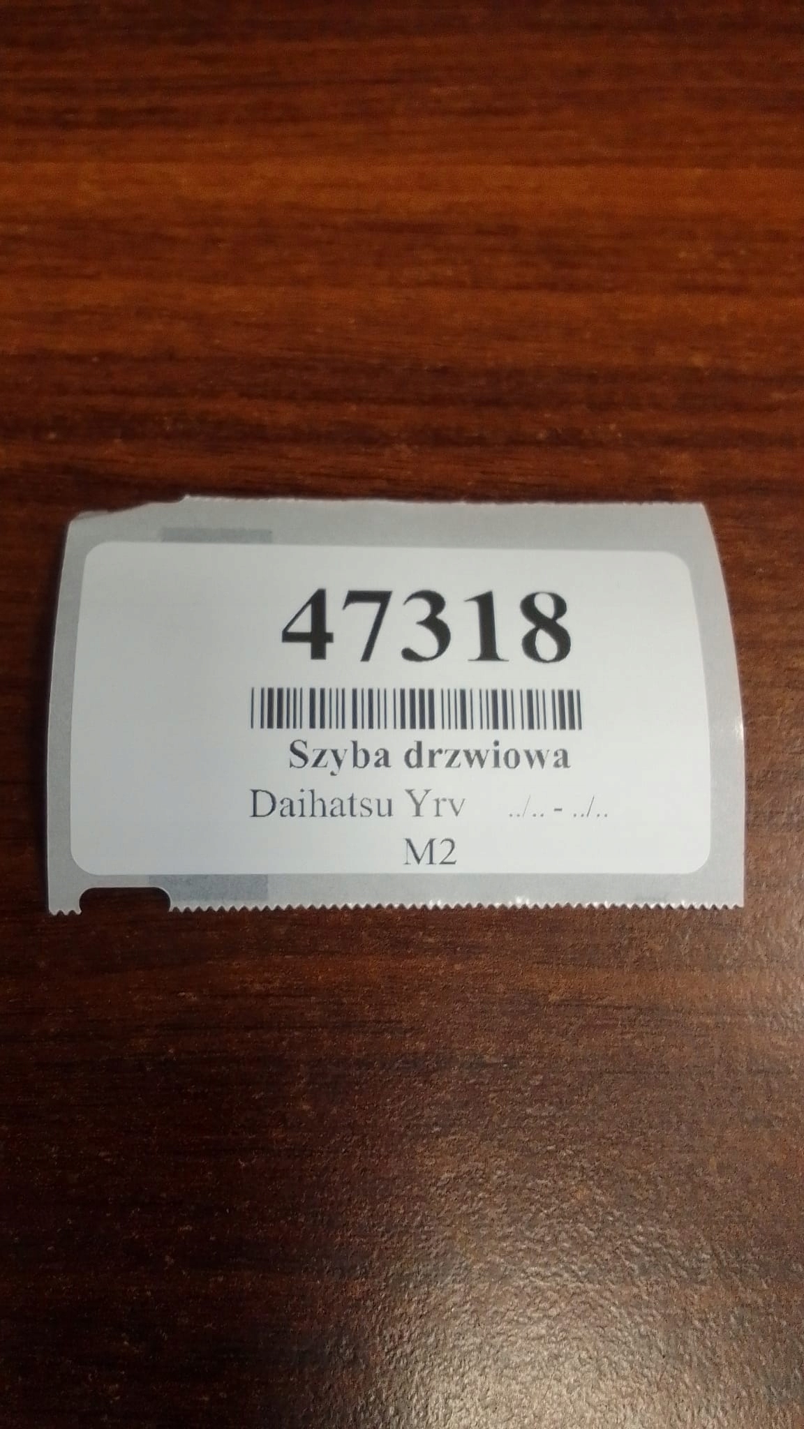 DAIHATSU YRV window door left rear part