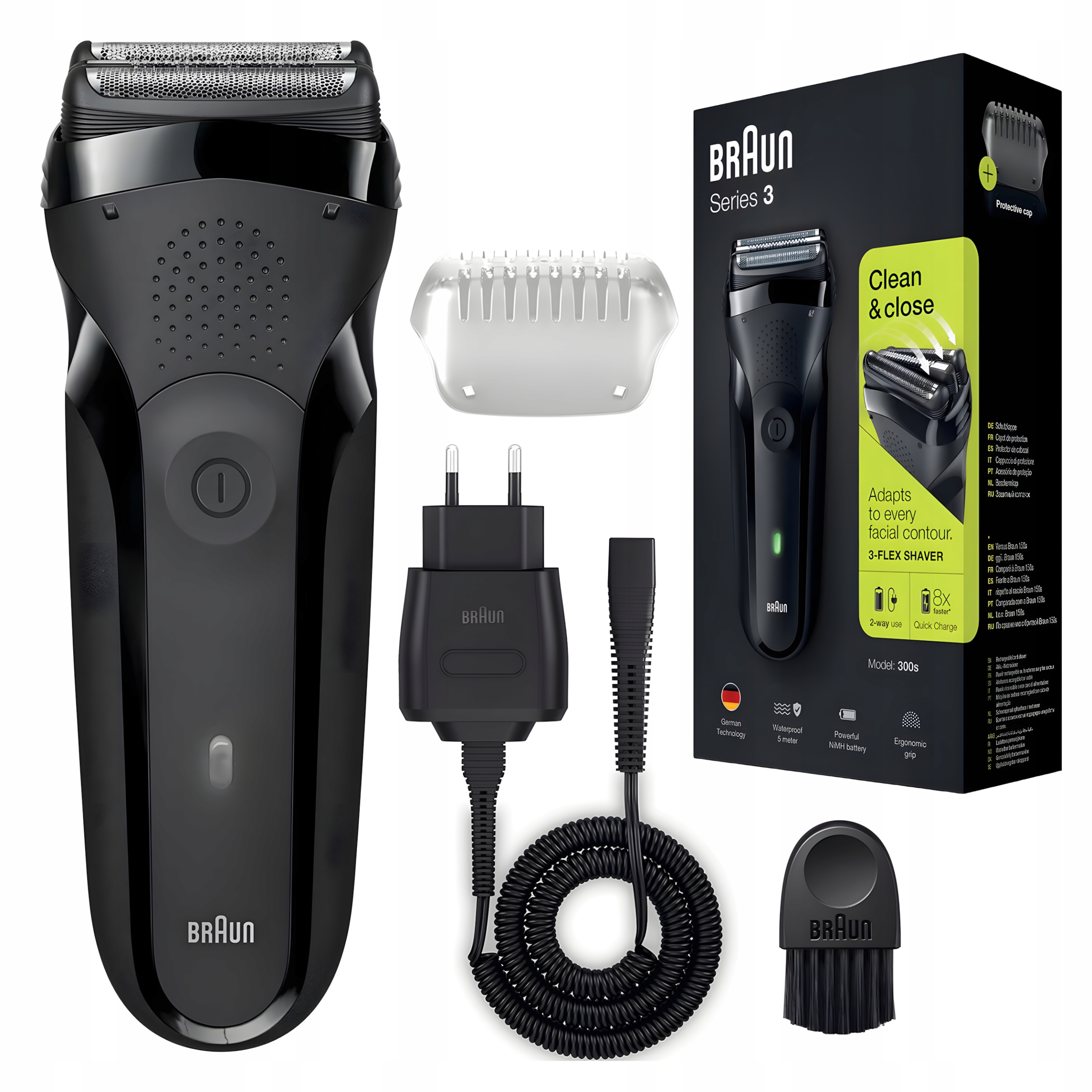 Golarka Męska Elektryczna Braun Series 3 300s Czarna