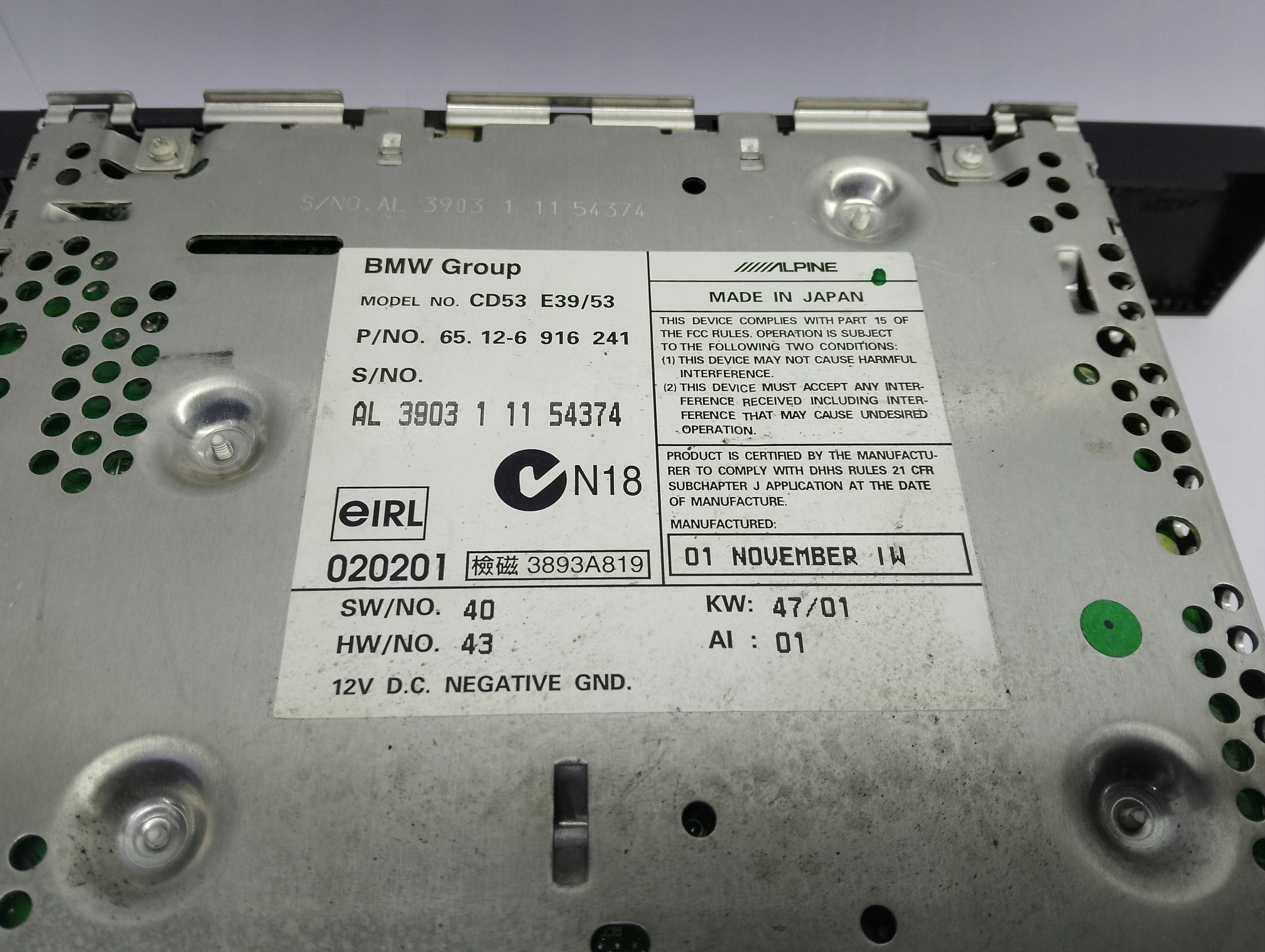 Radio BMW E39 6916241
