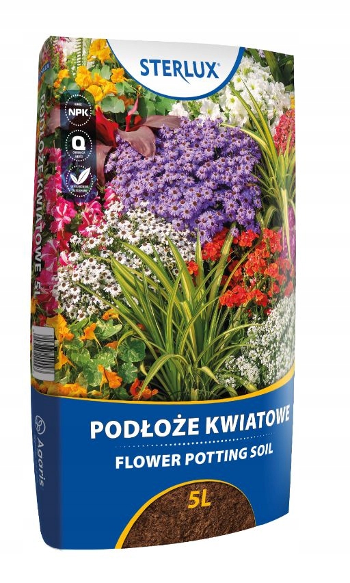 PODŁOŻE KWIATOWE 5L STERLUX ZIEMIA UNIWERSALNA