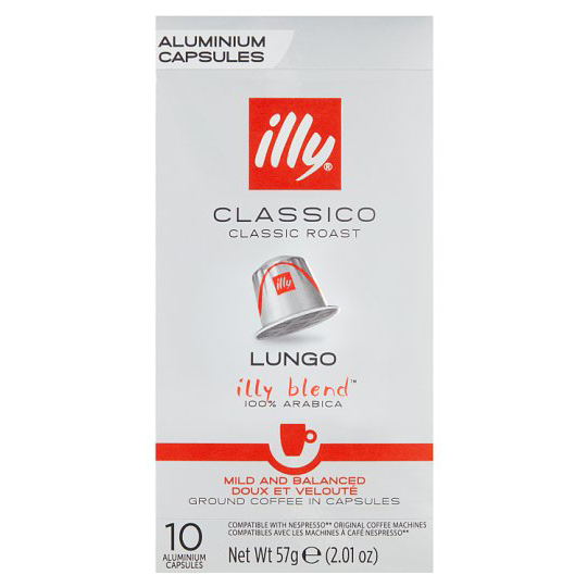 Levně Kapsle pro Nespresso Illy Classico Lungo 10 ks