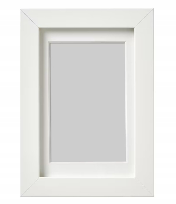 RAMKA NA ZDJĘCIA RIBBA BIAŁA GRUBA 13X18CM PASSE PARTOUT MASYWNA RAMKA