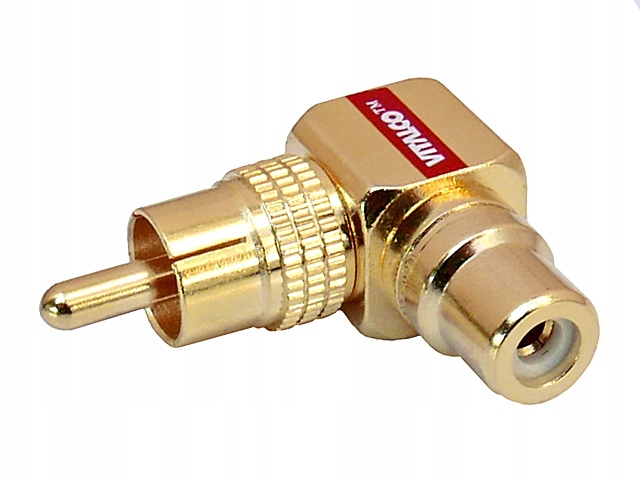 

Adapter kątowy Cinch RCA/wt-RCA/gn Hq Gold Vitalco