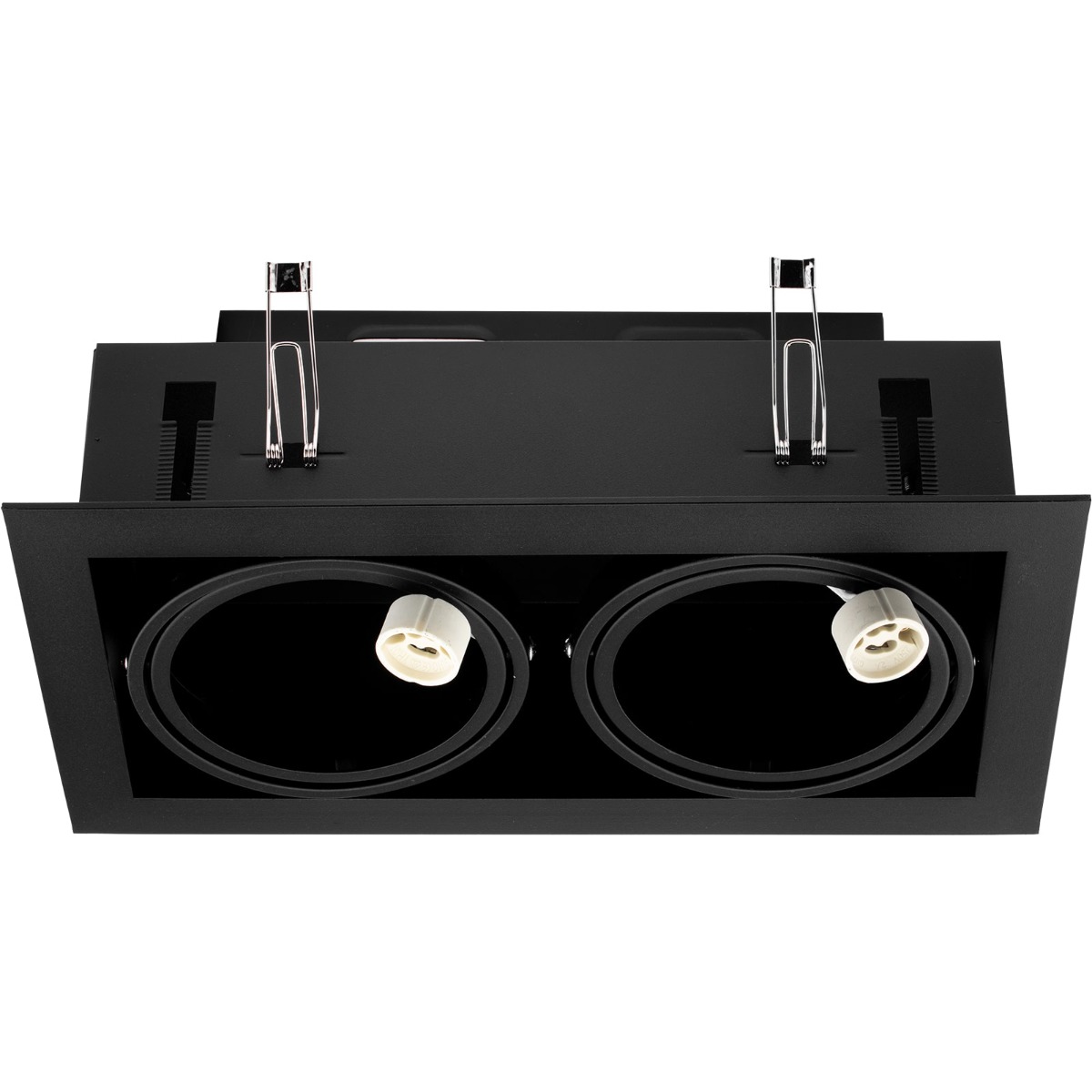 OPRAWA HALOGEN SUFITOWA RUCHOMA 2XAR111 GU10 LED Kolor czarny