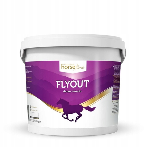 HorseLinePRO FlyOut Čistič pro koně Doplněk odrazující hmyz 1500 g