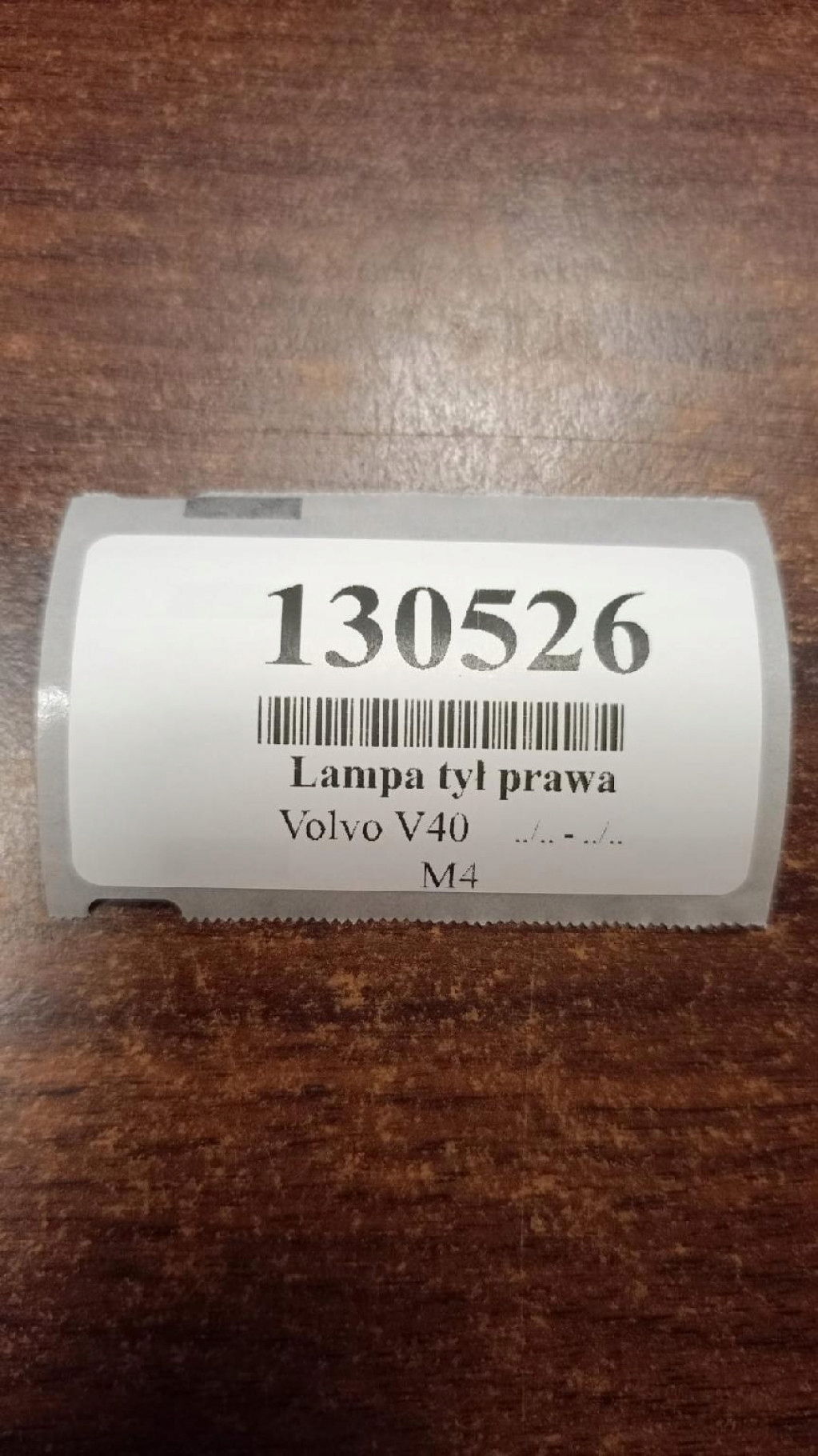 VOLVO V40 light right rear part