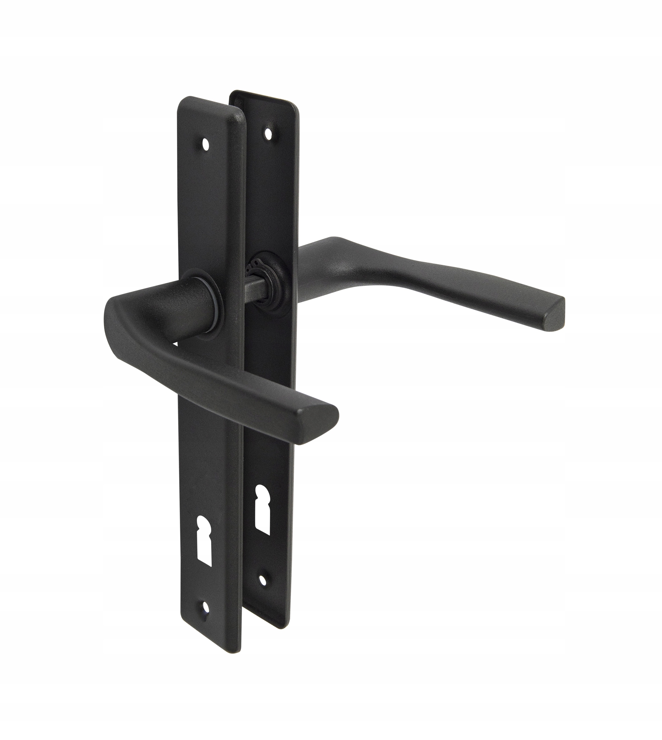 KLAMKA DRZWIOWA DO DRZWI 72 KLUCZ CZARNA ADGO