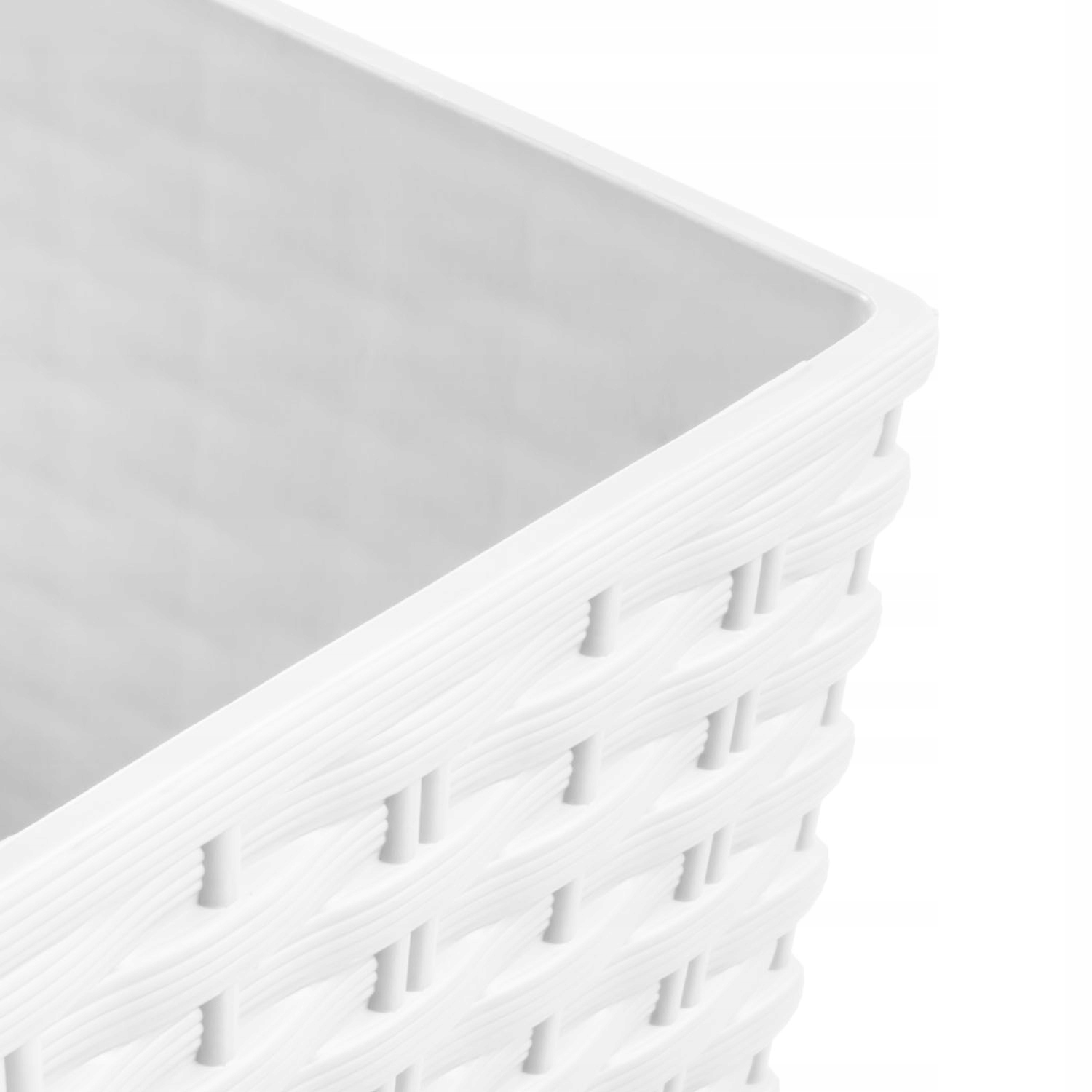 Doniczka rattan DRTS225 Rato square + wkład Biały Marka Prosperplast