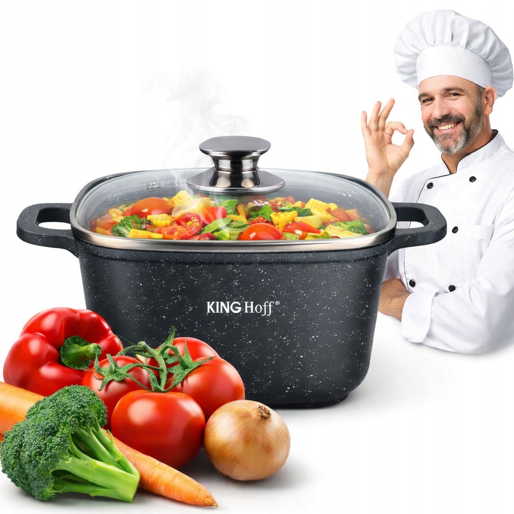 Garnek 4,4 L Brytfanna Gęsiarka 24x24cm Patelnia 1603