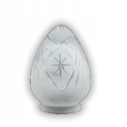 Klosz kryształowy szlifowany, klosz bawole serce