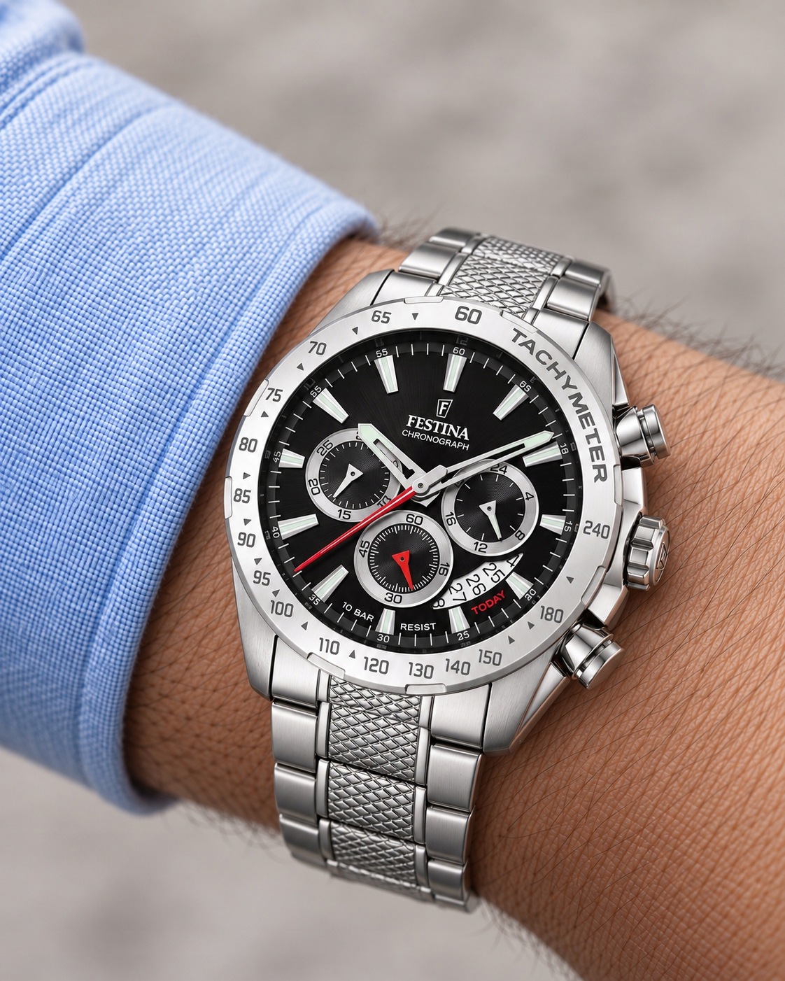 Pánské Hodinky Festina Timeless Chrono F20668/4 45,00 mm 10ATM