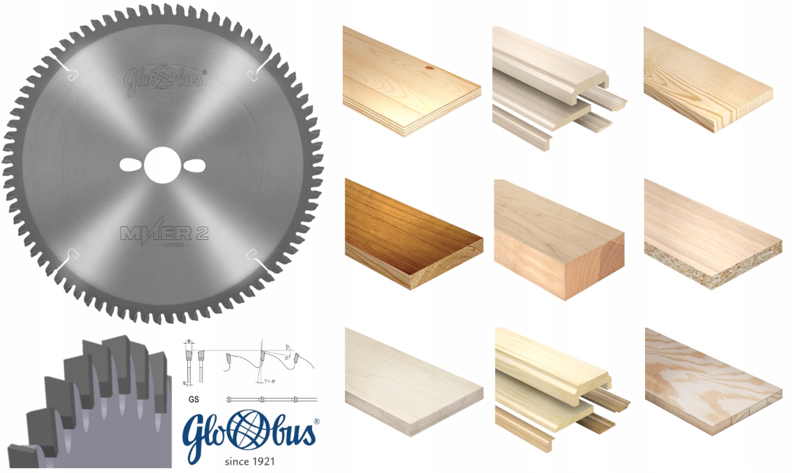 Globus Pila 216x30x2,7/2,0/72z 3GS5 Dřevo Deska Mdf Pila Na Pokosnice MITER3