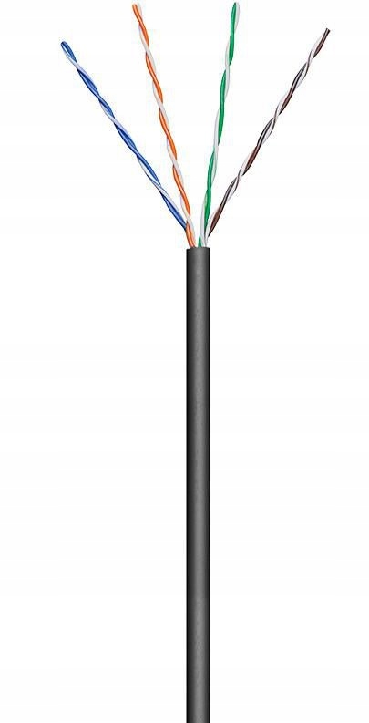 MicroConnect U/utp CAT5e venkovní 100m černý