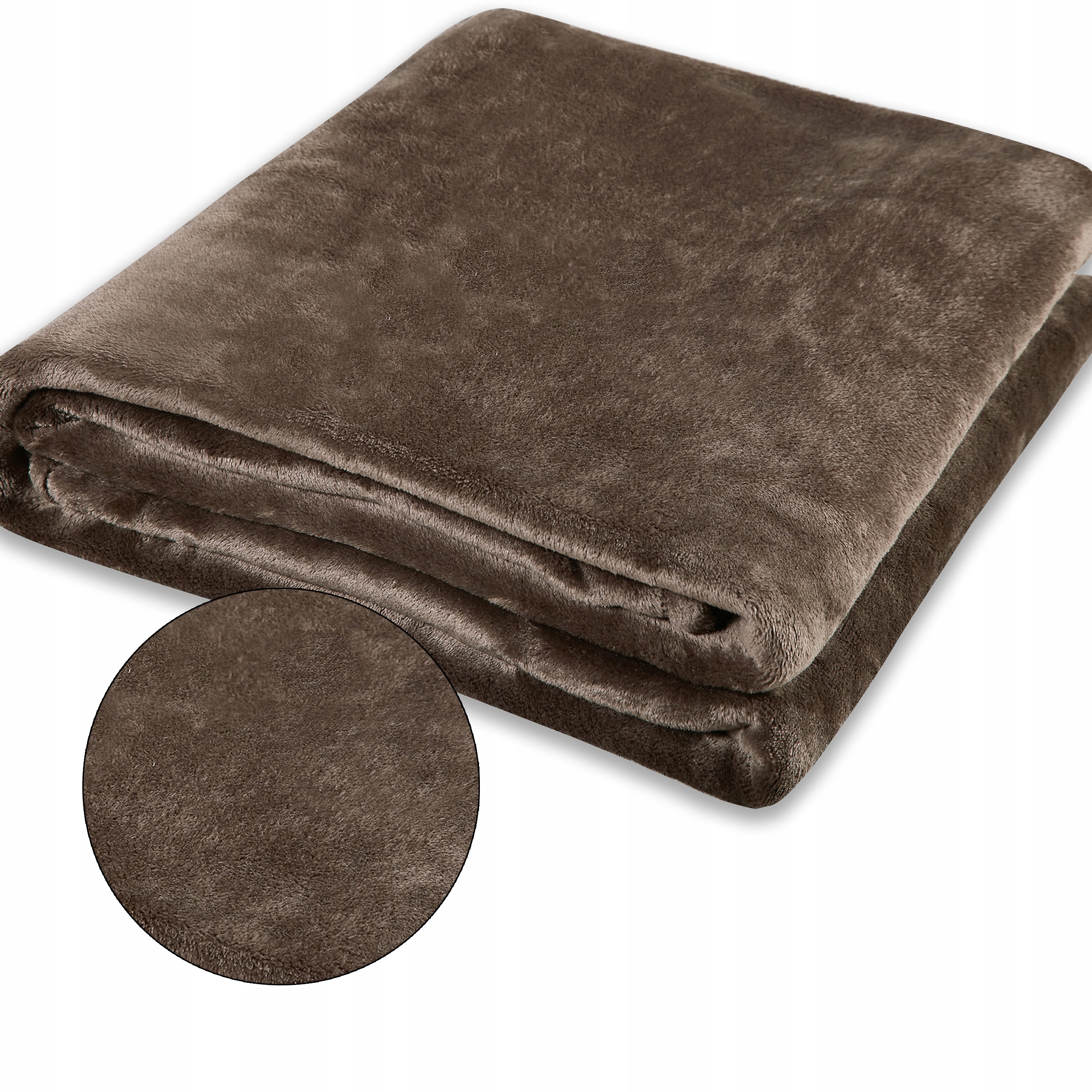 

Koc Narzuta Comfort 160x200 Mikrofibra brązowy