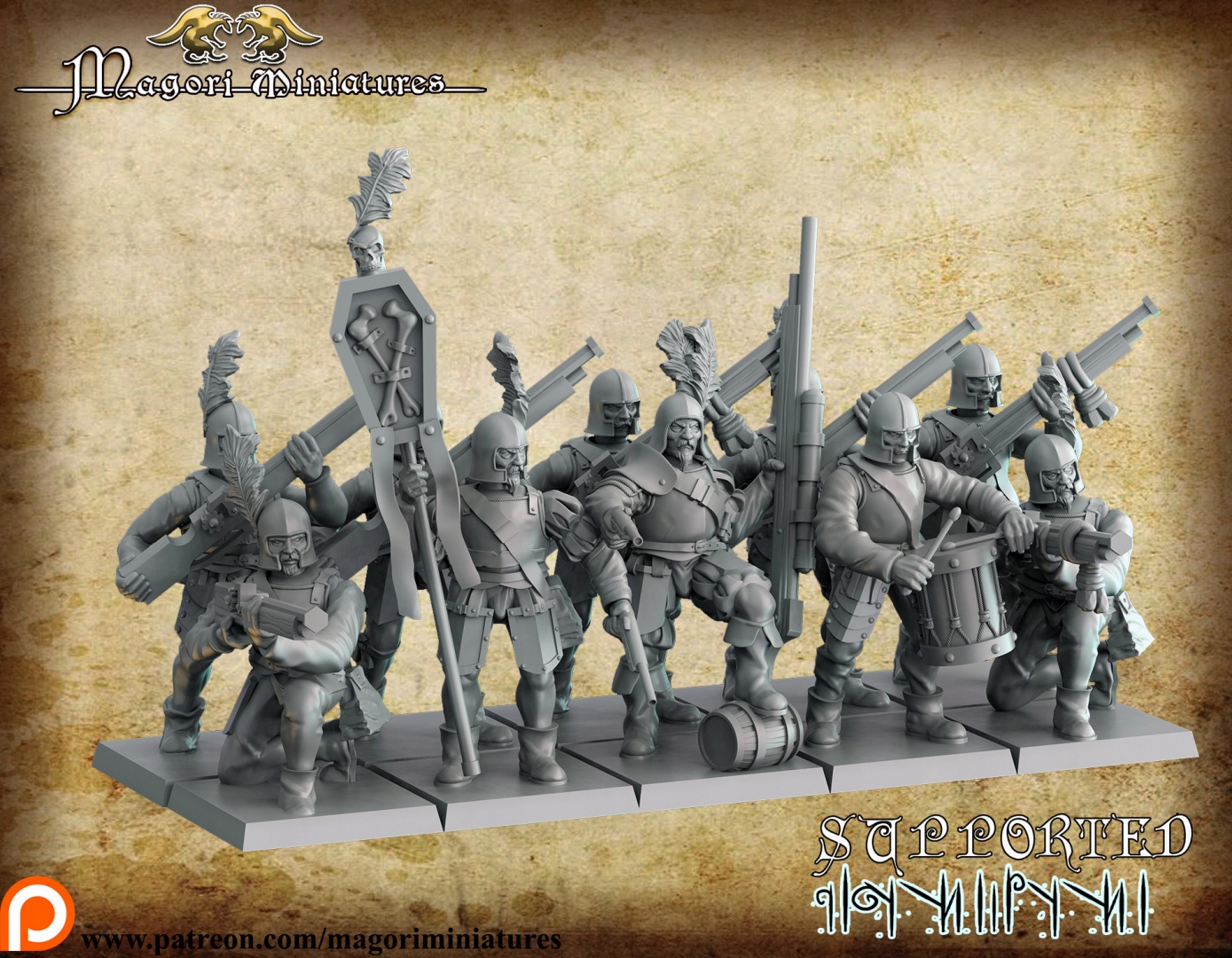 Ironside gunners x10 - Magori Miniatures