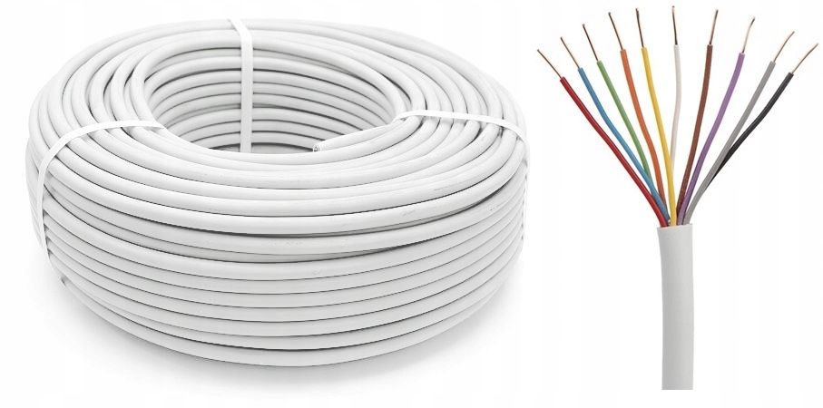 PRZEWÓD KABEL ALARMOWY DOMOFONOWY YTDY 10x0,5 100m