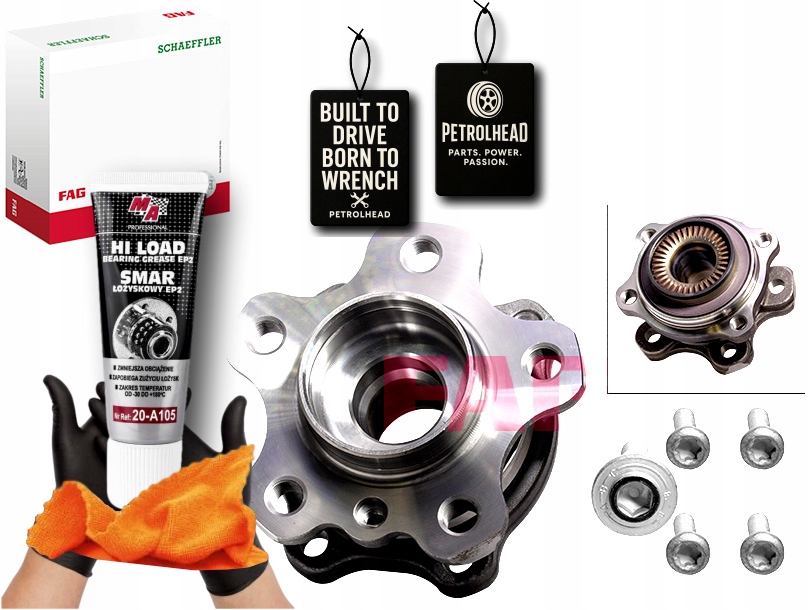 Sada Ložiska Kola S Nábojem Zadní Bmw 3 G20 G80 G28 3 #Petrolhead Pro+ Kit7