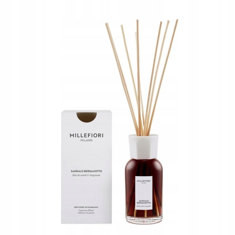 Millefiori Milano Sandalo Bergamotto – difuzér s tyčinkami 250 ml