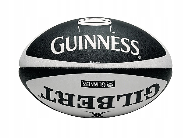 GUINNESS piłka RUGBY r.5 GILBERT A10