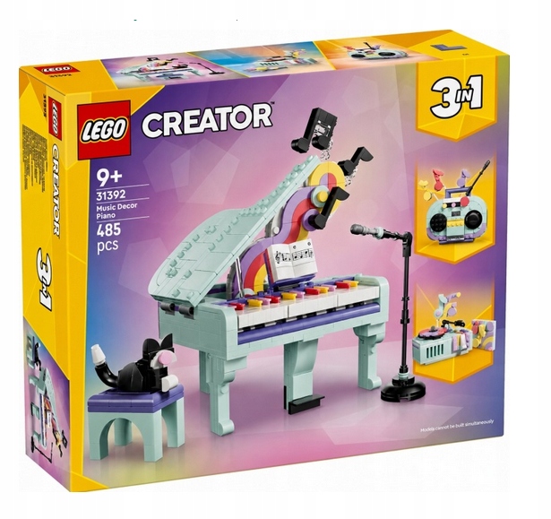 Lego 31392 Creator 3v1 Dekorativní Klavír S Kočkou