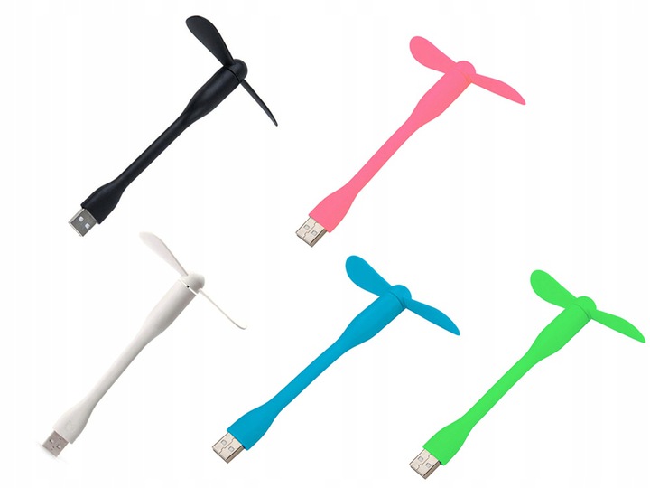 WIATRACZEK SILIKONOWY USB WENTYLATOR WIATRAK DO KOMPUTERA LAPTOPA Kod producenta 06190