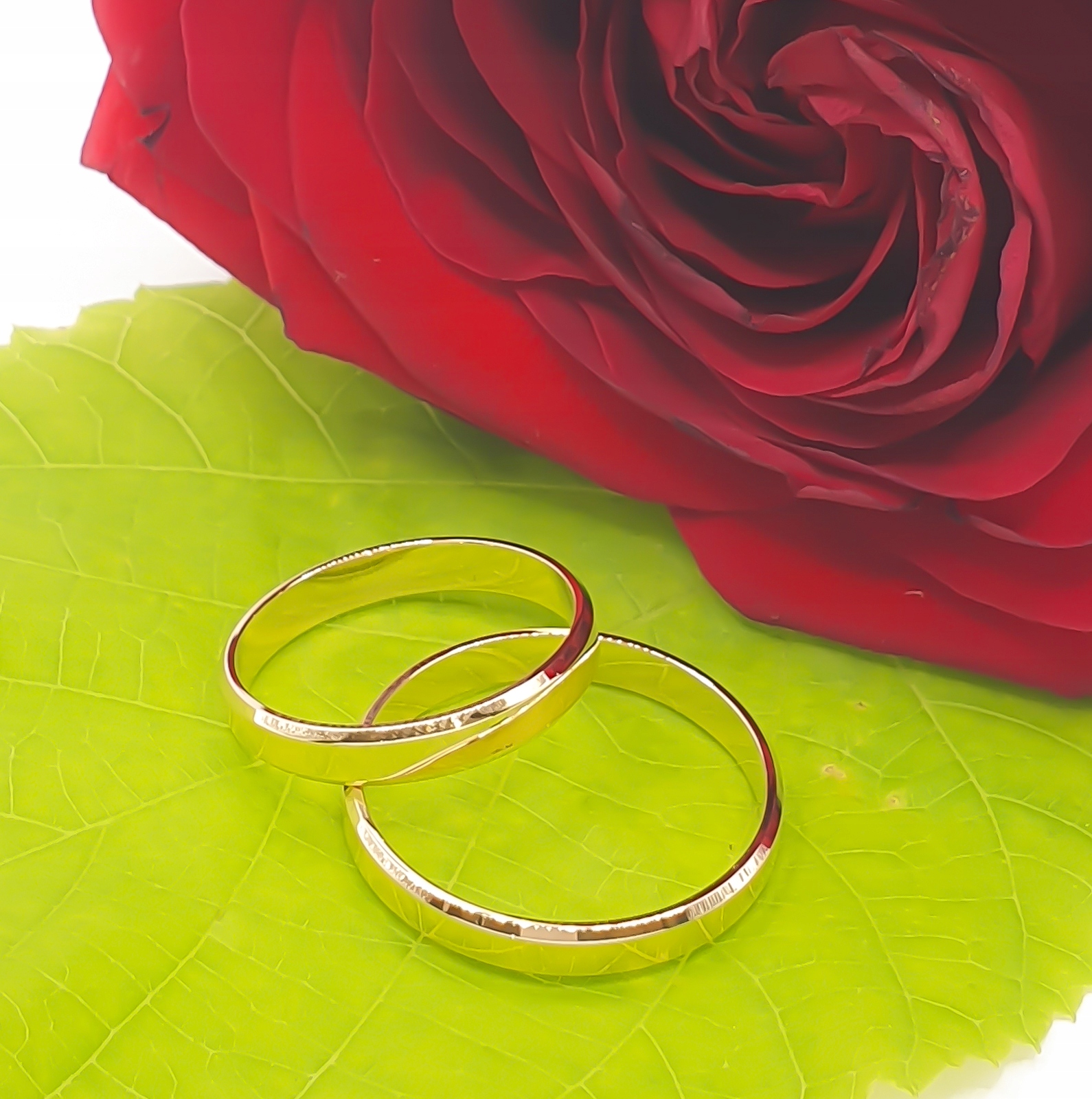 ZŁOTA OBRĄCZKA 585 MĘSKA PŁASKA KLASYCZNA 585 3mm Wykończenie polerowane