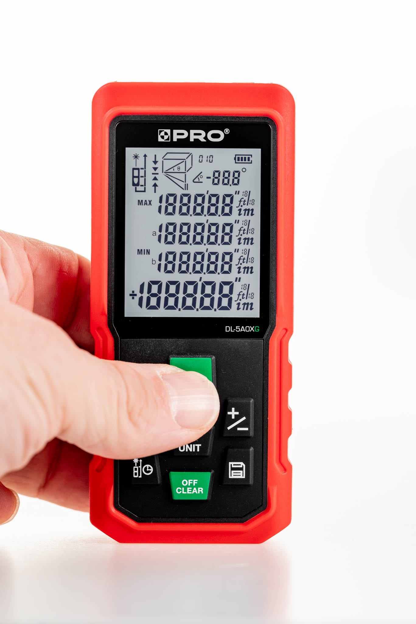 Laserový Dálkoměr Pro DL-50XG Zelený Paprsek Do 50 m