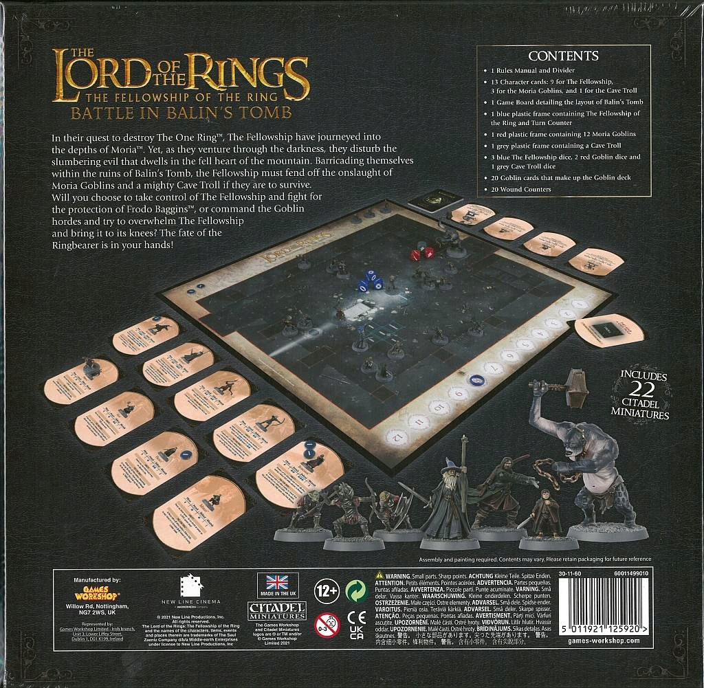 Władca Pierścieni Lord of The Rings Battle In Balin's Tomb - gra planszowa Nazwa WARHAMMER LOTR - BATTLE IN BALIN'S TOMB (ENGLISH)