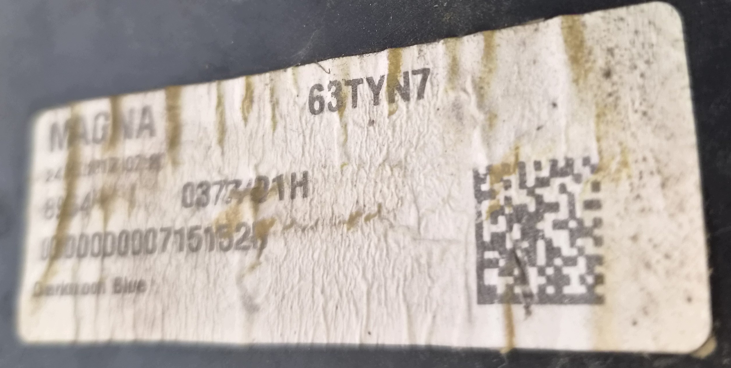 bumper rear part 13487448 OPEL INSIGNIA B Z22X