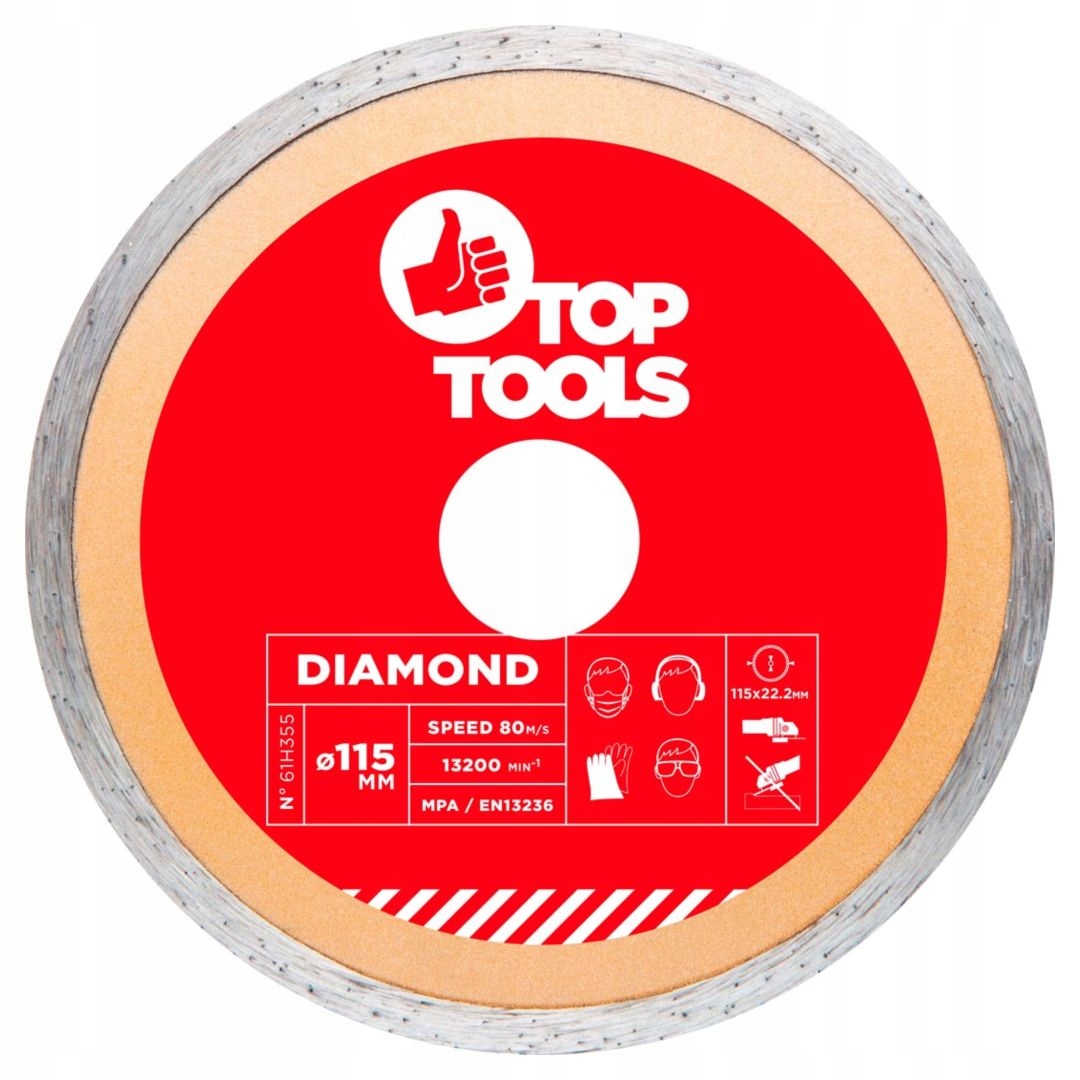 

Tarcza diamentowa 115x22.2mm Top Tools 61H355