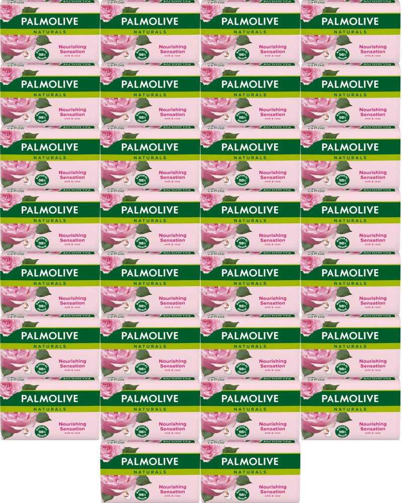 Mydło w kostce Palmolive Naturals Mleko i Róża 90g x 72 Sztuki