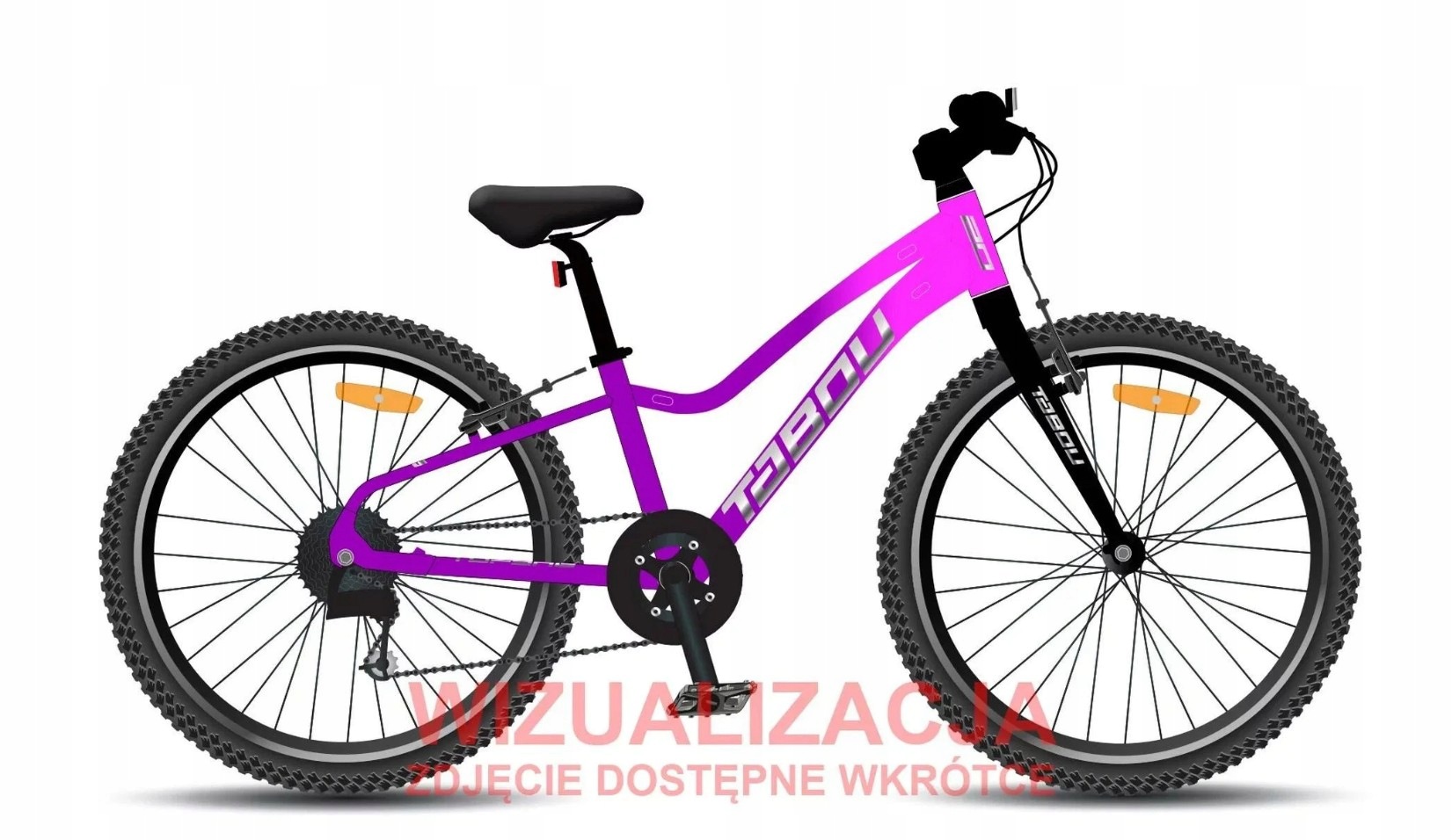 Rower dziecięcy 20" Tabou Topshe Lite rama 10" różowy purpurowy R26