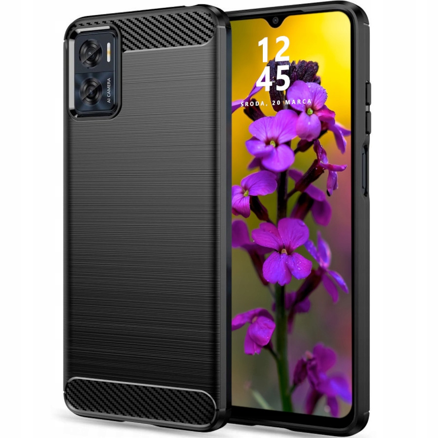 

Etui do Motorola E22 E22i Pancerne Karbon Szkło