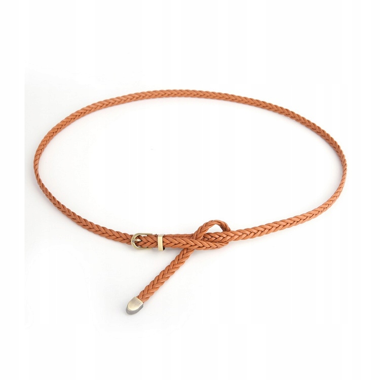 

Pasek Cienki Pleciony Zmijka Do Sukienki Płaszcza