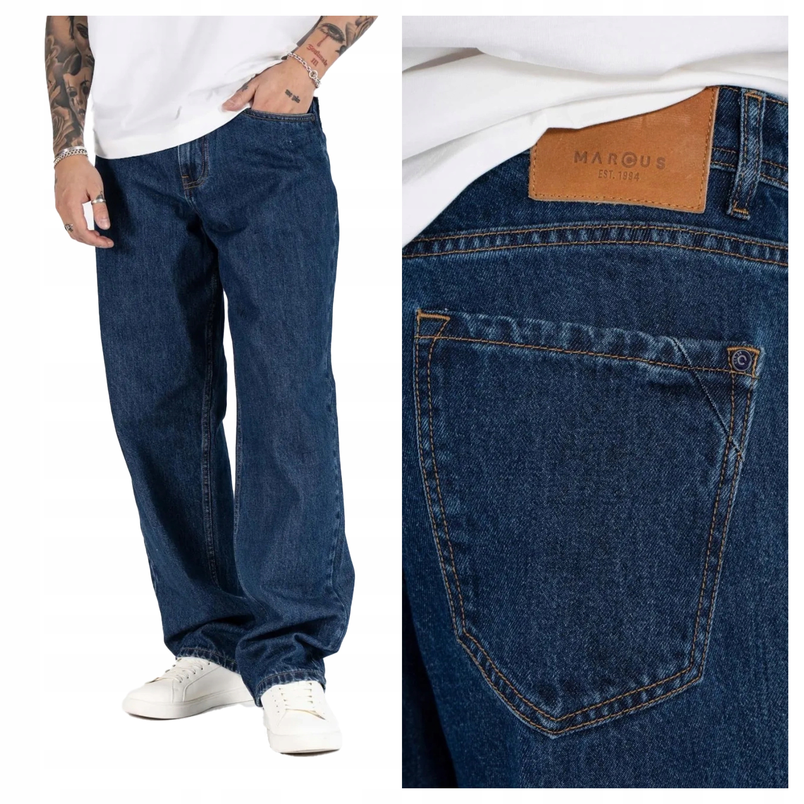 Pánské kalhoty Marcus Jason Z 2241 Jasné džíny Denim W33 L34