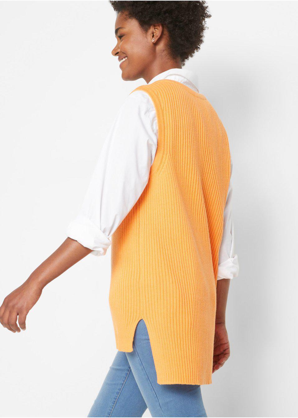 KAMIZELKA DZIANINOWA BONPRIX 48 Materiał dominujący bawełna