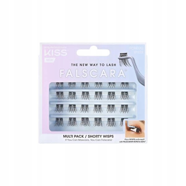 Kiss Falscara Ks. Řasy Trsy Wisps Multipack, Shorty Wisps, 24 Clusterů