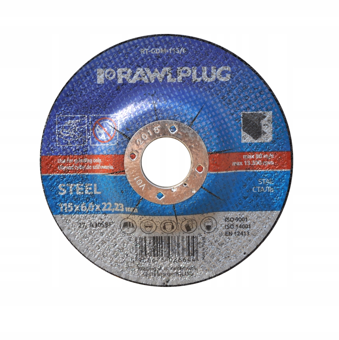 

Ściernica Korundowa Do Szlifowania Stali 115x6 mm