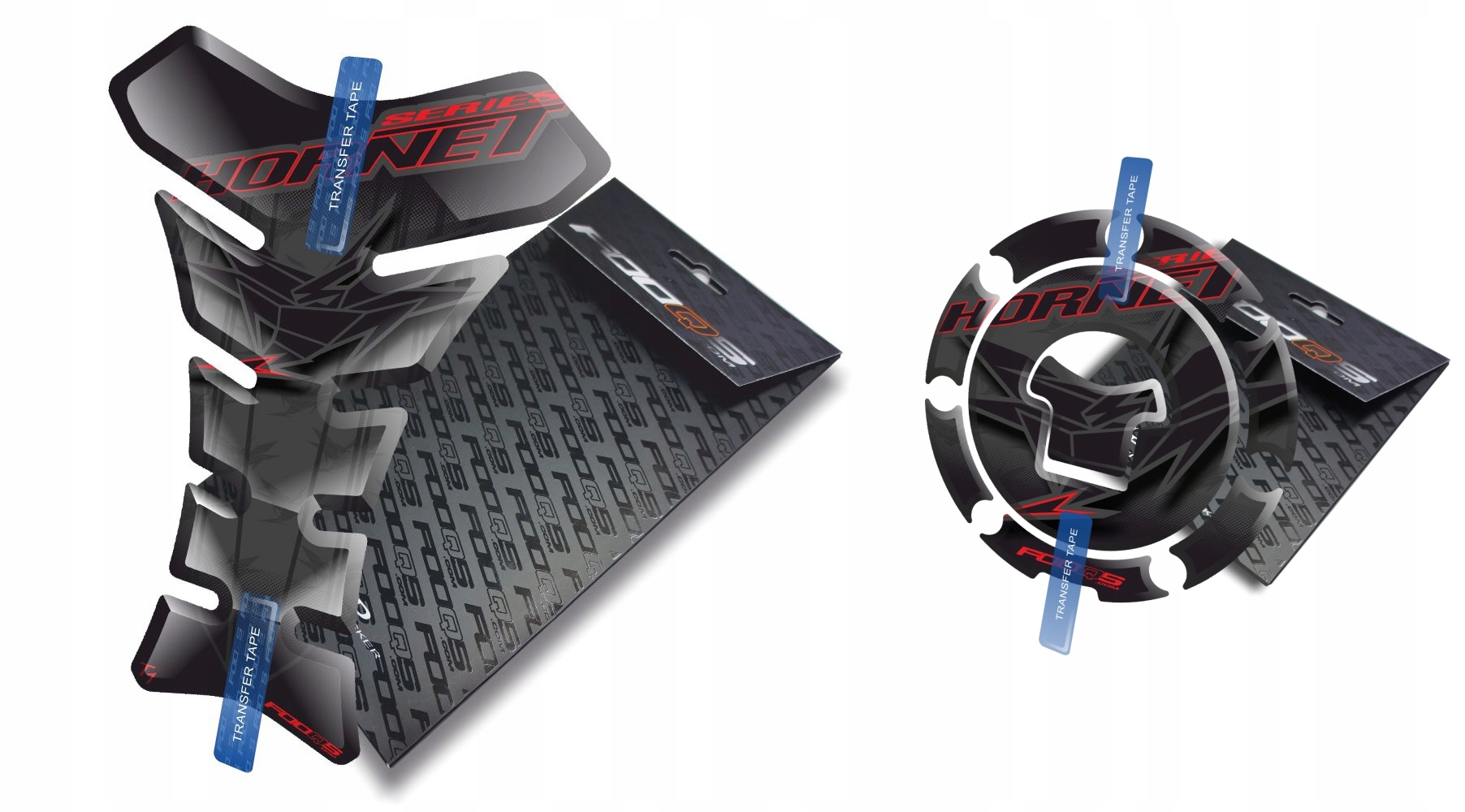 Tank-pad Cap-pad od společnosti Fooqs pro Honda Cb Hornet Černý