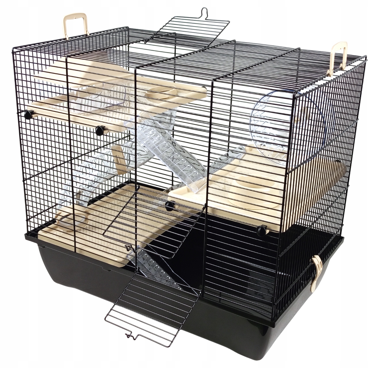 Levně Klec pro křečka a myšku hlodavce velká tunely kolotoč domeček patro