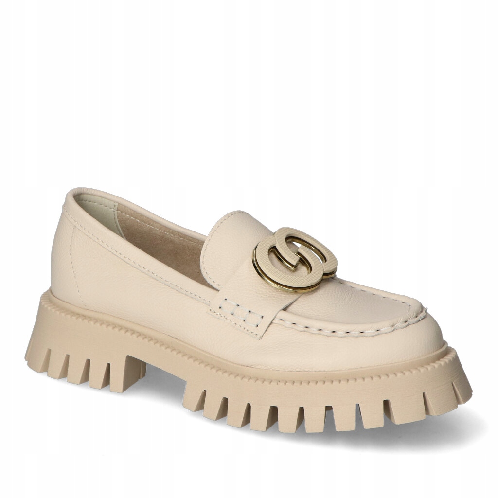 Mokasíny CheBello 4521-157 Béžová lico 39