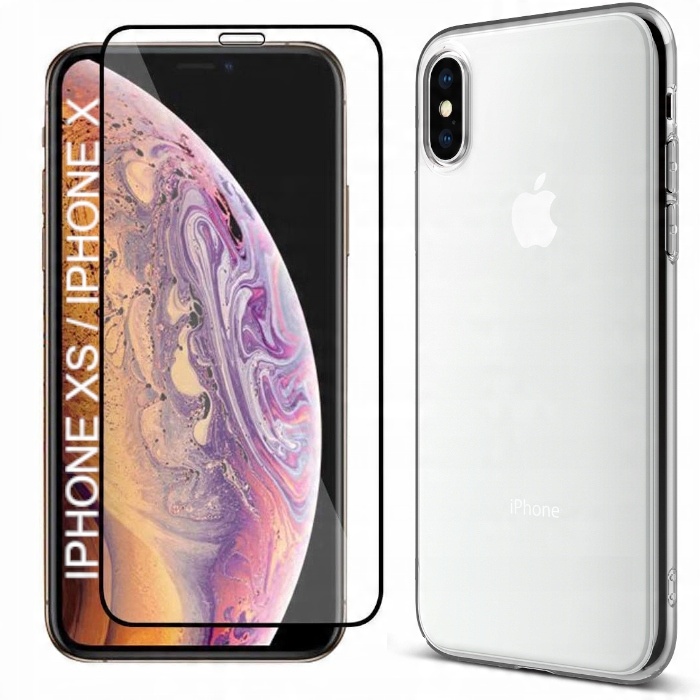 

Etui Premium Slim Do Iphone X Xs Szkło Full Glue