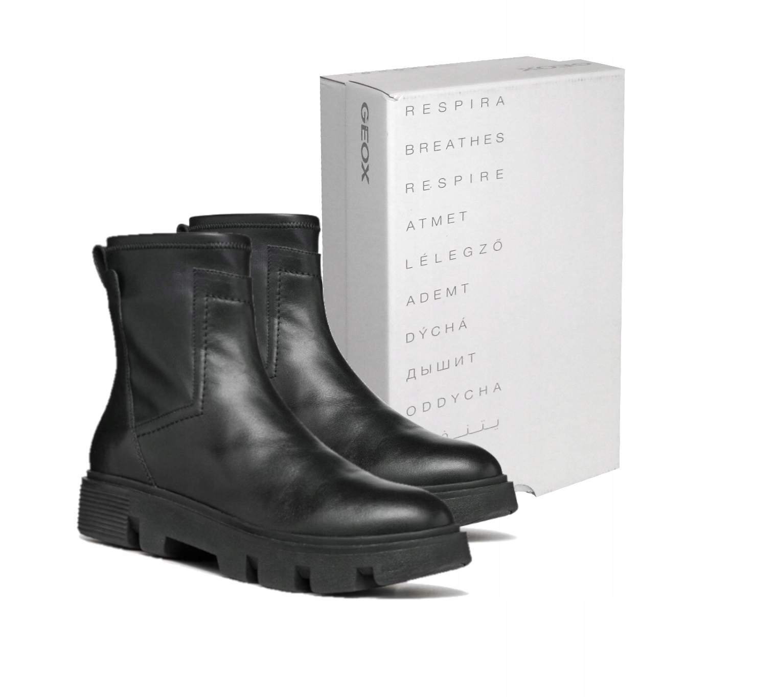 Boty Dámské Kotníkové Boty Geox D Vilde C D26UAC043KB Kožené Černé vel. 36