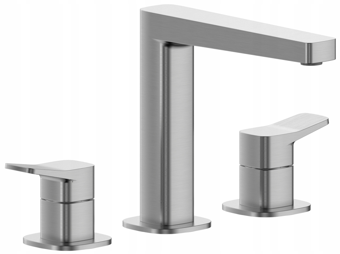 Kfa Stojanková Umývadlová Batéria 3-OTVOROVÁ Malaga, Gun Metal Grey Pvd