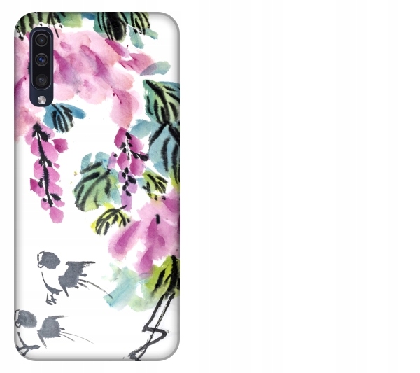 

Etui pokrowiec Samsung Galaxy A50 Kwiaty akwarela