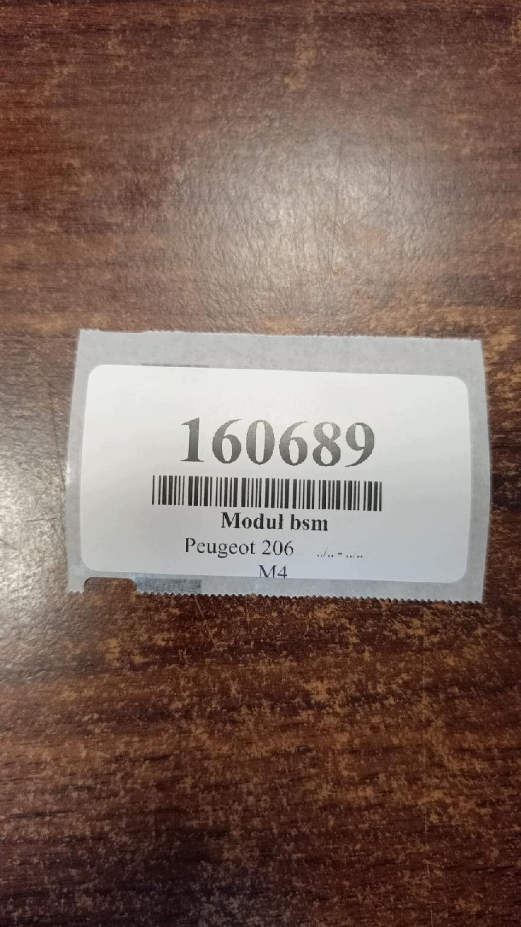 PEUGEOT 206 modulo BSM 9643498980