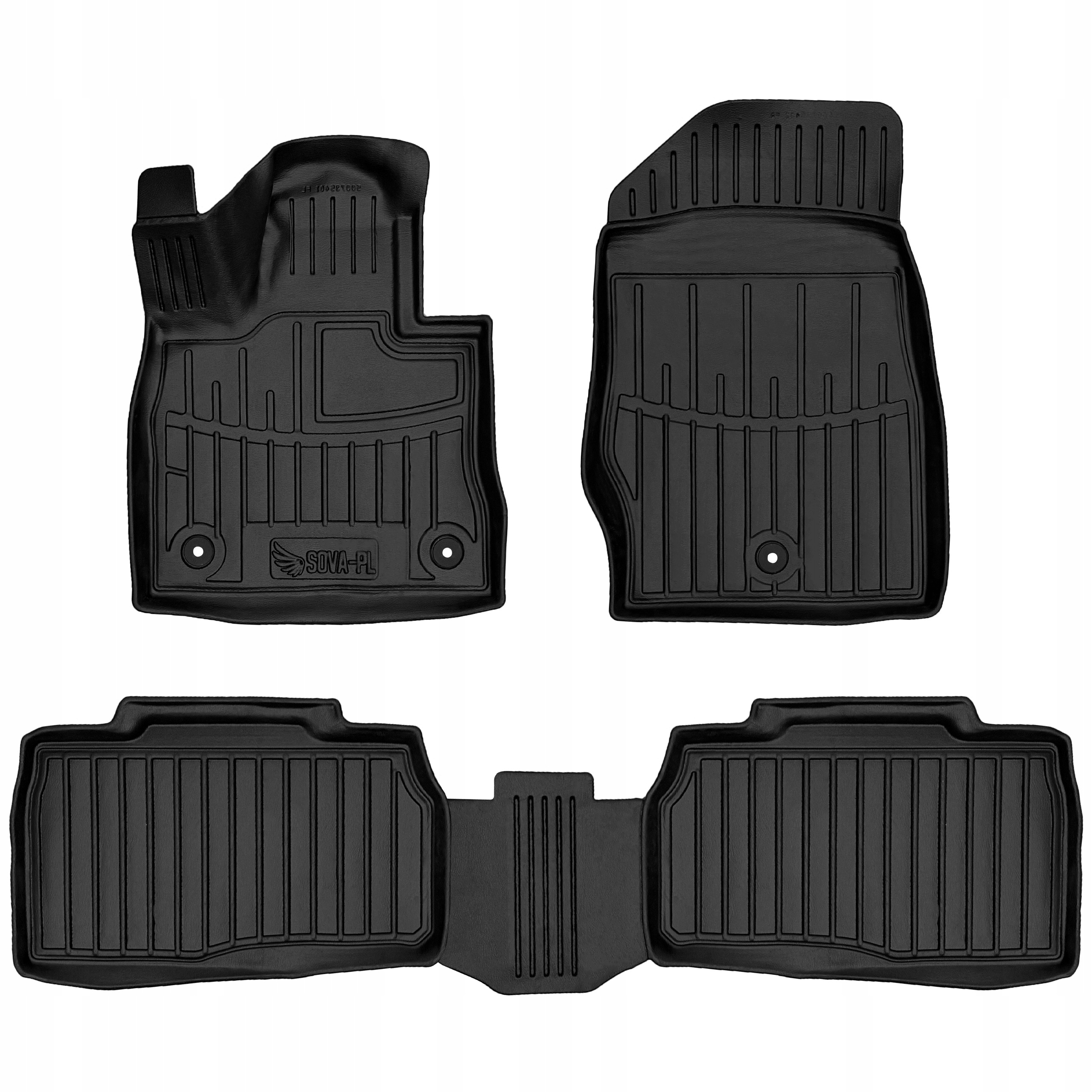 Dywaniki gumowe 3D do Ford Explorer VI U625 (od 2020) 1 i 2 rząd