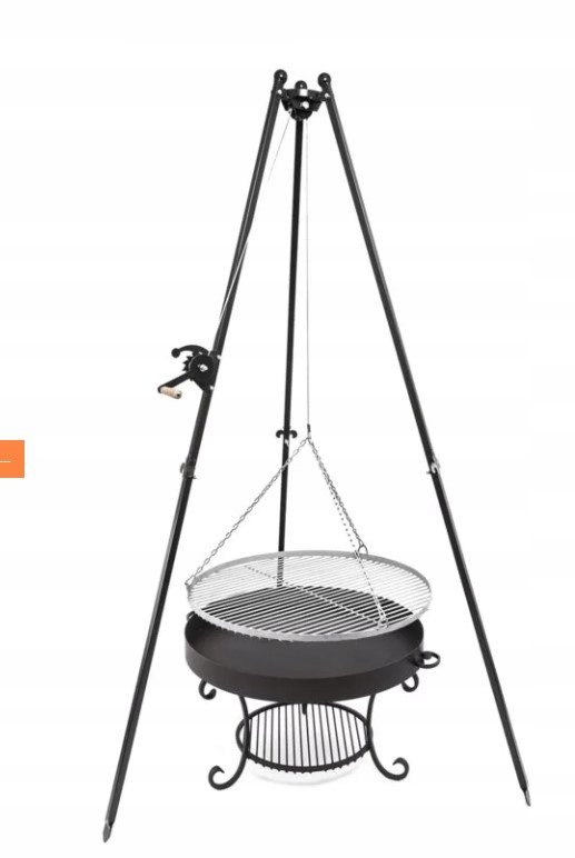 Grill Trójnóg 200 CM Ruszt 80 Palenisko 80