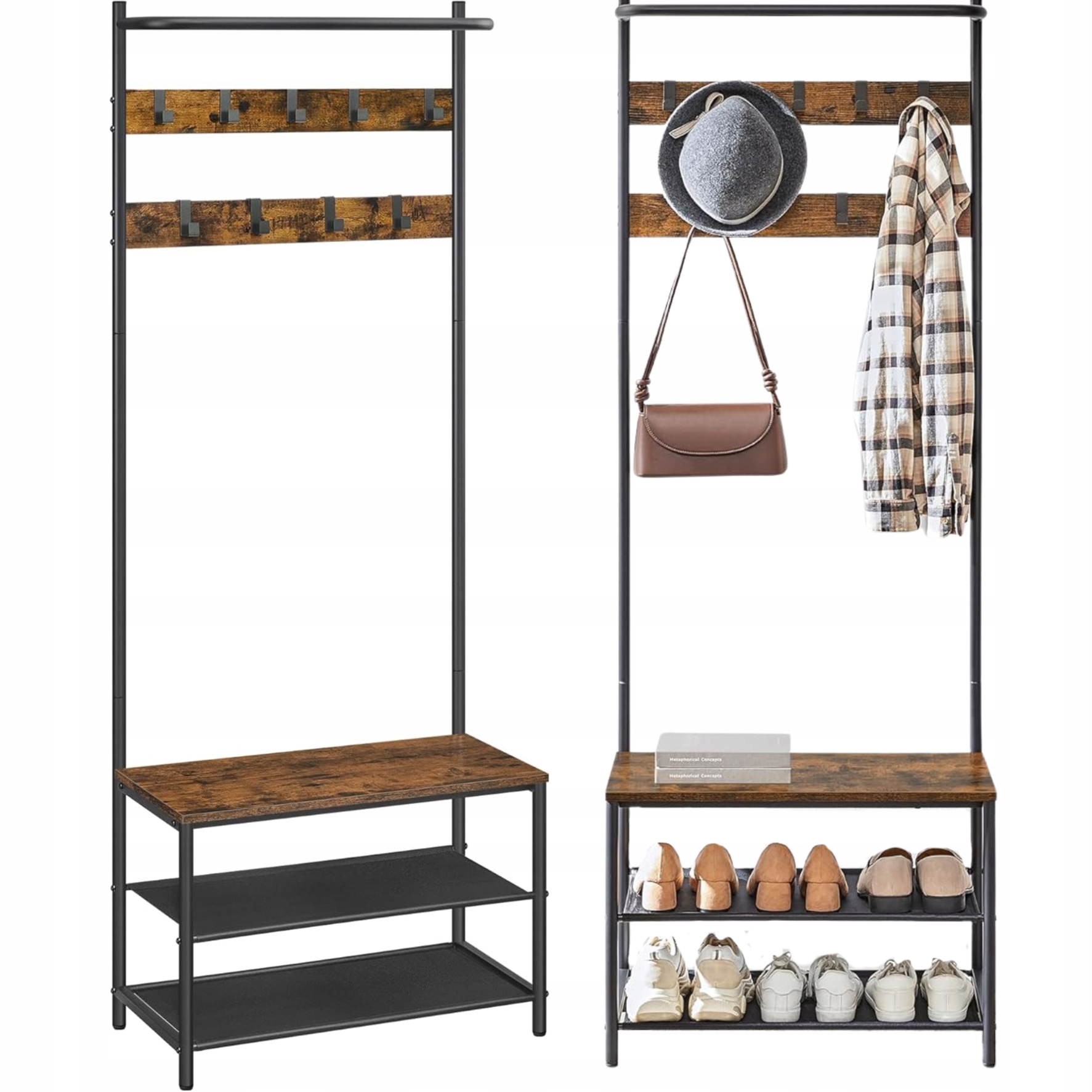 Věšák Stojan na oblečení Kabáty do předsíně pro skladování Háčky