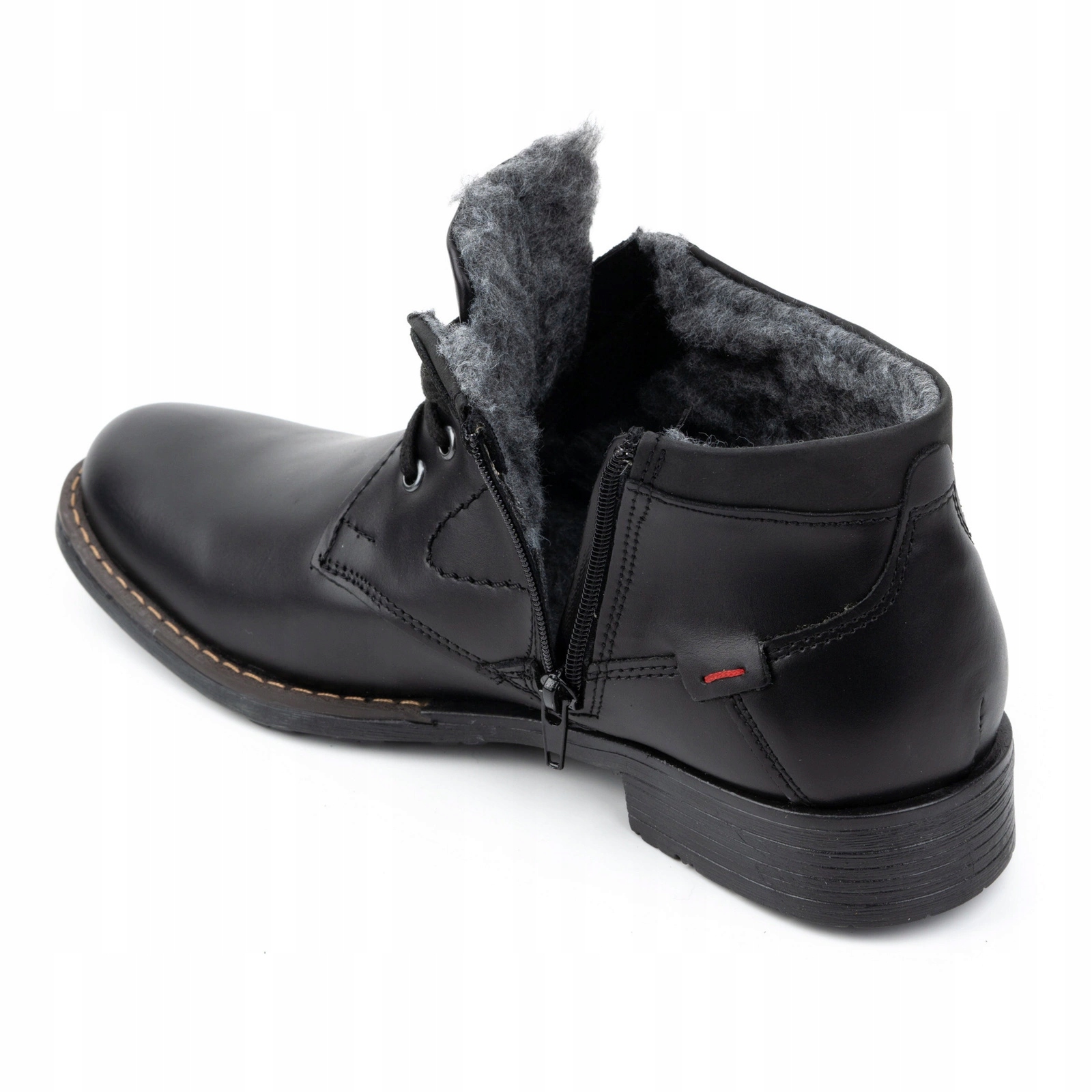 POLBUT Buty skóra zimowe męskie C16SOFT Czarne 44 Marka Polbut